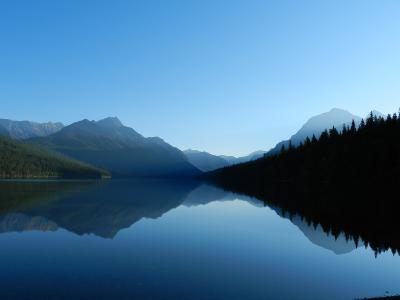 Bowman Lake in Glacier's North Fork