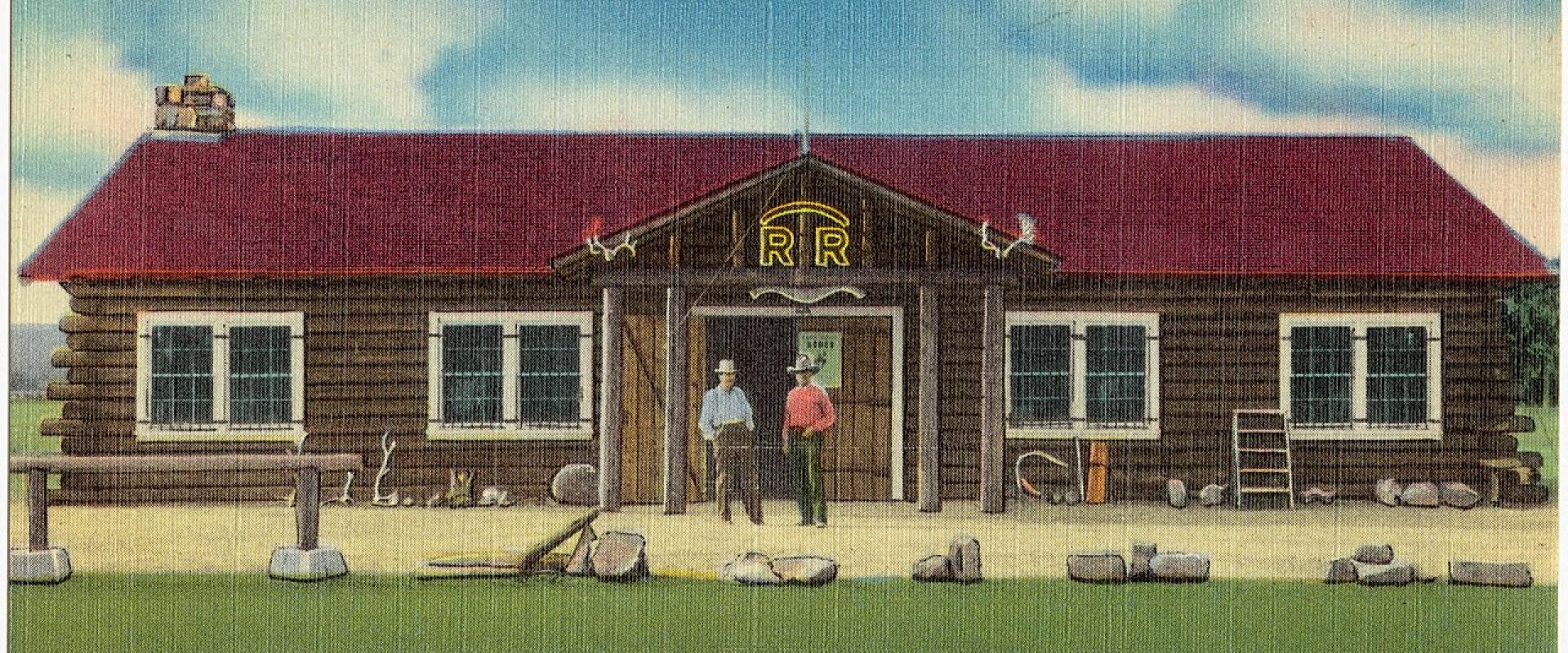 Vintage postcard of the Range Riders Museum, Miles City