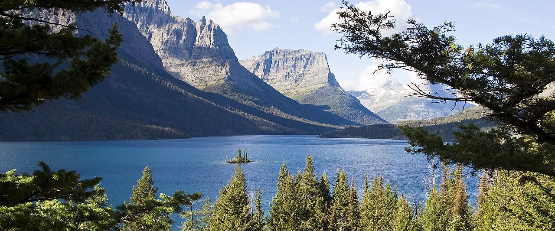 Saint Mary Lake and Wild Goose Island in Glacier National Park