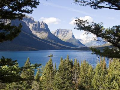 Saint Mary Lake and Wild Goose Island in Glacier National Park