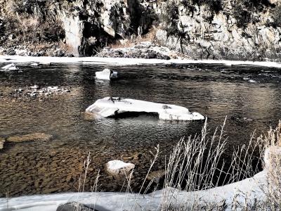 The Madison River near Ennis in winter