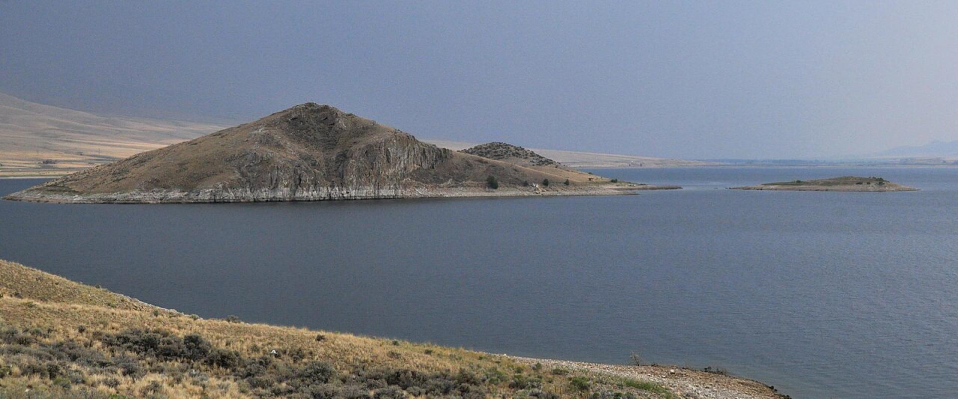 Clark Canyon Reservoir near Camp Fortunate