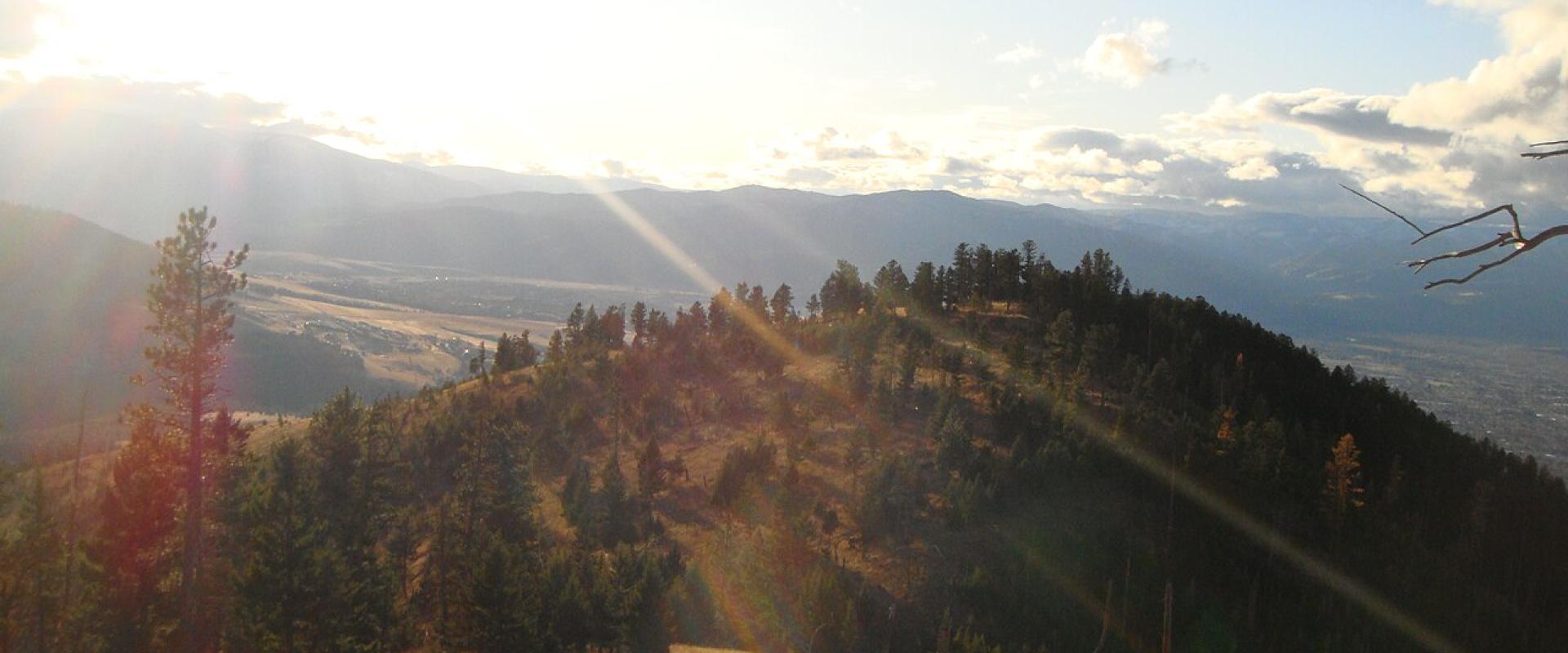 Mount Sentinel above Missoula