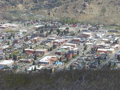 Anaconda from the hillside above town