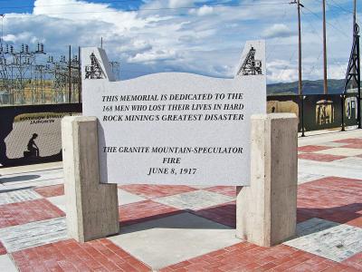 The Granite Mountain-Speculator fire memorial in Butte