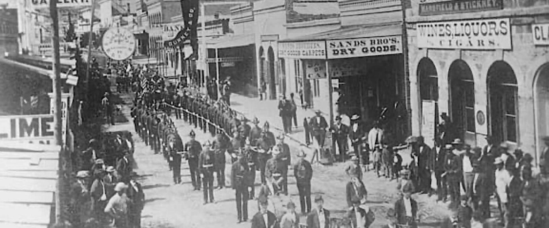 Last Chance Gulch, Helena, on 4 July 1873