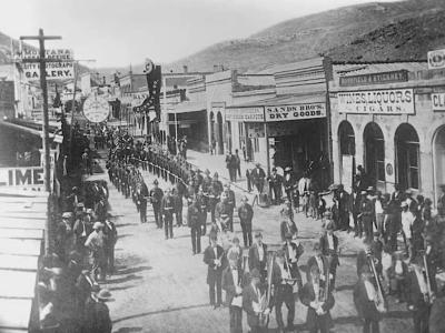 Last Chance Gulch, Helena, on 4 July 1873
